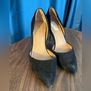 Nine West Black Suede Heels Bellinigd